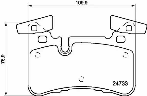 HELLA PAGID KLOCKI HAMULCOWE 8DB 355 015-721 