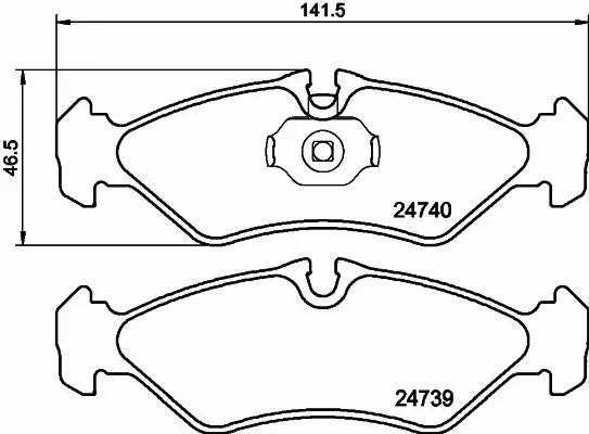 HELLA PAGID KLOCKI HAMULCOWE 8DB 355 014-421 