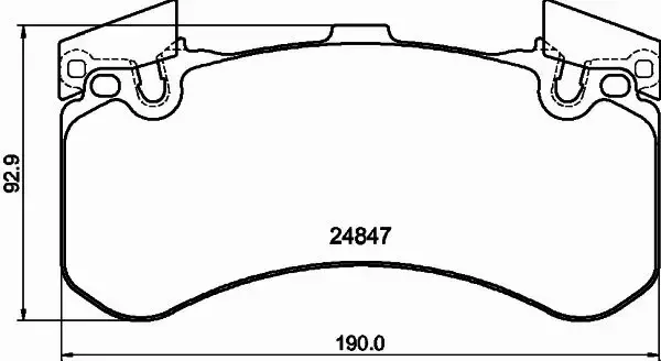 HELLA PAGID KLOCKI HAMULCOWE 8DB 355 015-991 