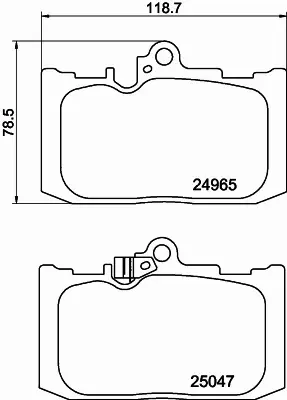 HELLA PAGID KLOCKI HAMULCOWE 8DB 355 019-851 