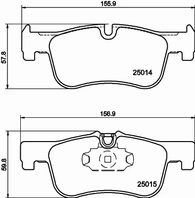 HELLA PAGID KLOCKI HAMULCOWE 8DB 355 020-201 