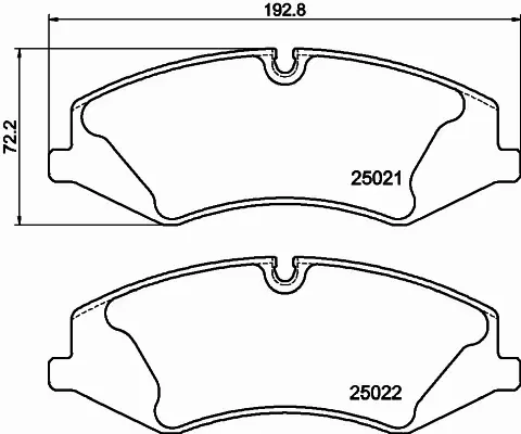 HELLA PAGID KLOCKI HAMULCOWE 8DB 355 015-081 