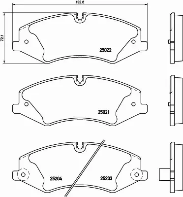 HELLA PAGID KLOCKI HAMULCOWE 8DB 355 015-551 