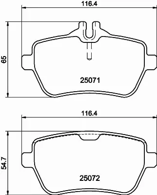 HELLA PAGID KLOCKI HAMULCOWE 8DB 355 020-471 