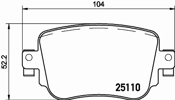 HELLA KLOCKI HAMULCOWE 8DB 355 021-291 