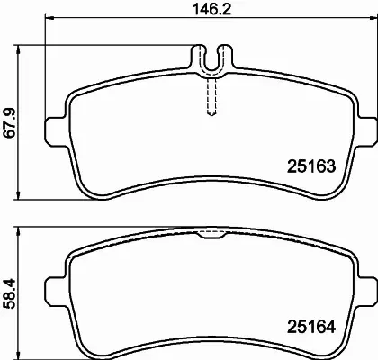 HELLA KLOCKI HAMULCOWE 8DB 355 021-521 