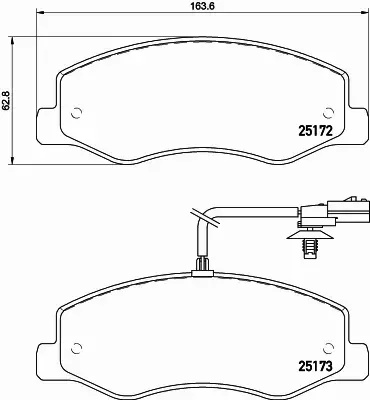 HELLA PAGID KLOCKI HAMULCOWE 8DB 355 015-311 