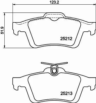 HELLA KLOCKI HAMULCOWE 8DB 355 015-761 