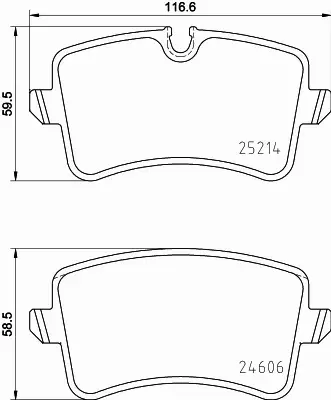 HELLA KLOCKI HAMULCOWE 8DB 355 016-001 