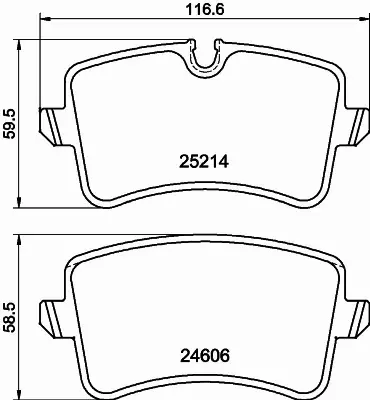 HELLA KLOCKI HAMULCOWE 8DB 355 025-311 