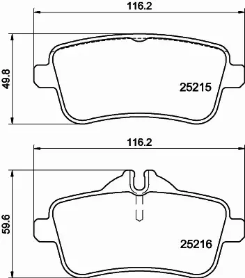 HELLA KLOCKI HAMULCOWE 8DB 355 019-741 