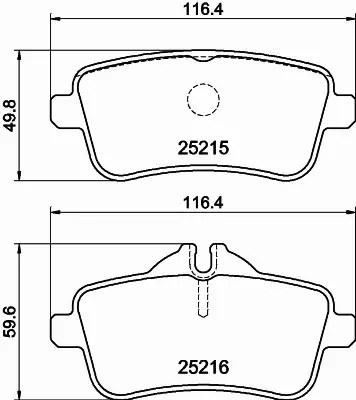 HELLA PAGID KLOCKI HAMULCOWE 8DB 355 019-841 