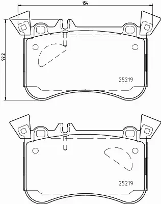 HELLA PAGID KLOCKI HAMULCOWE 8DB 355 021-771 