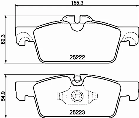 HELLA PAGID KLOCKI HAMULCOWE 8DB 355 041-101 