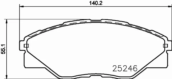 HELLA PAGID KLOCKI HAMULCOWE 8DB 355 019-811 