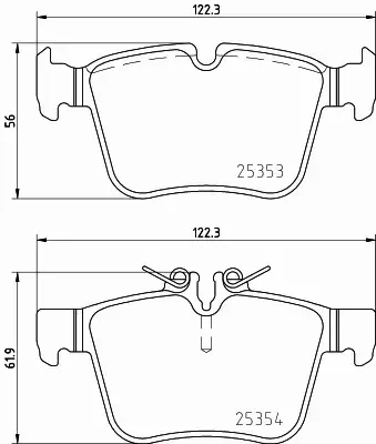 HELLA PAGID KLOCKI HAMULCOWE 8DB 355 021-831 