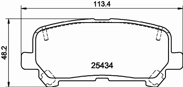 HELLA PAGID KLOCKI HAMULCOWE 8DB 355 020-601 