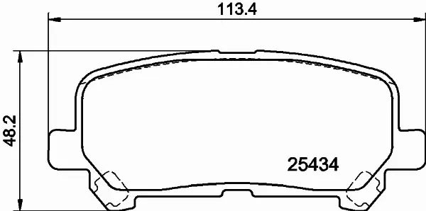 HELLA PAGID KLOCKI HAMULCOWE 8DB 355 040-131 