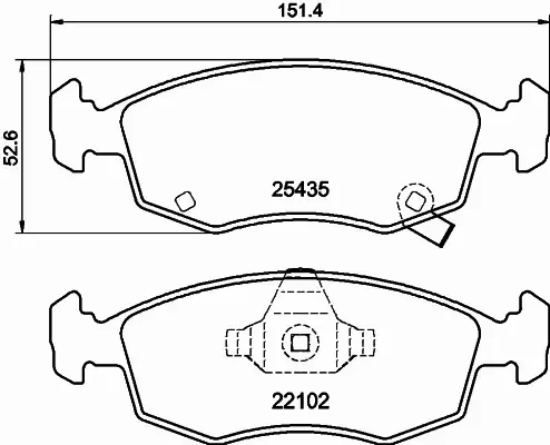 HELLA PAGID KLOCKI HAMULCOWE 8DB 355 021-751 