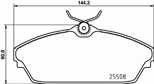 HELLA PAGID KLOCKI HAMULCOWE 8DB 355 025-671 