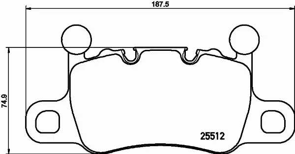 HELLA PAGID KLOCKI HAMULCOWE 8DB 355 021-401 