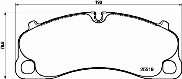 HELLA PAGID KLOCKI HAMULCOWE 8DB 355 039-991 