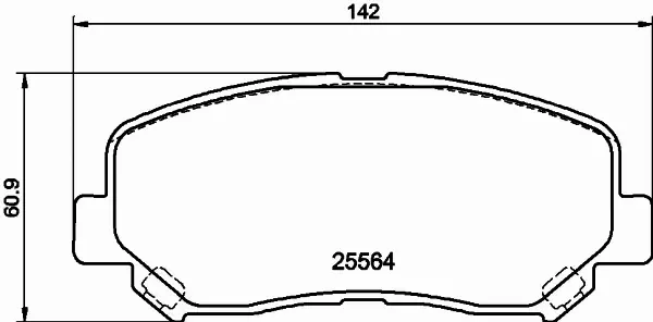 HELLA PAGID KLOCKI HAMULCOWE 8DB 355 021-981 