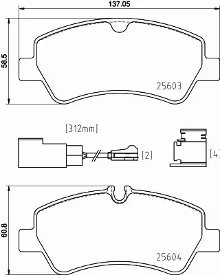 HELLA PAGID KLOCKI HAMULCOWE 8DB 355 025-161 