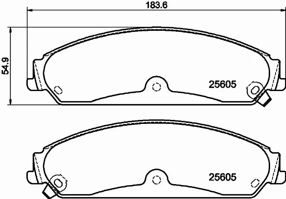 HELLA PAGID KLOCKI HAMULCOWE 8DB 355 020-541 