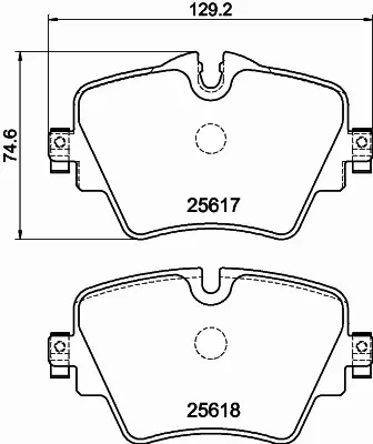 HELLA KLOCKI HAMULCOWE 8DB 355 023-131 