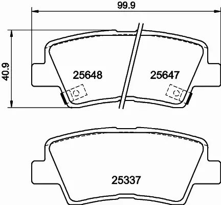 HELLA PAGID KLOCKI HAMULCOWE 8DB 355 020-371 