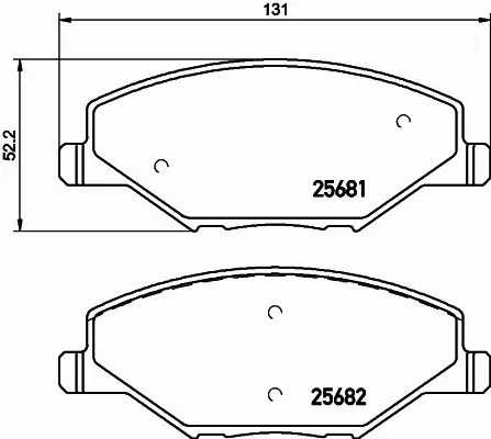 HELLA PAGID KLOCKI HAMULCOWE 8DB 355 020-521 