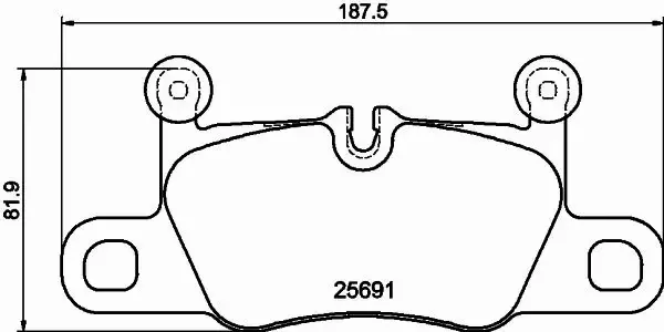 HELLA PAGID KLOCKI HAMULCOWE 8DB 355 021-351 