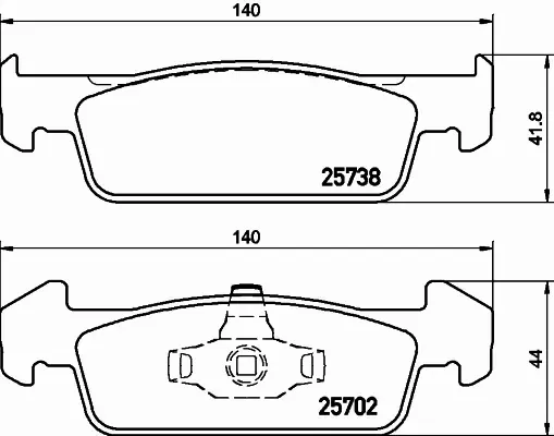 HELLA PAGID KLOCKI HAMULCOWE 8DB 355 020-421 