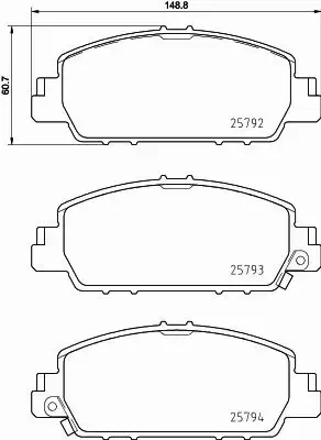 HELLA PAGID KLOCKI HAMULCOWE 8DB 355 021-471 