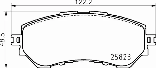 HELLA PAGID KLOCKI HAMULCOWE 8DB 355 025-711 