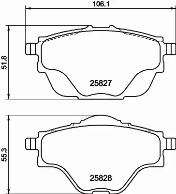 HELLA PAGID KLOCKI HAMULCOWE 8DB 355 021-001 