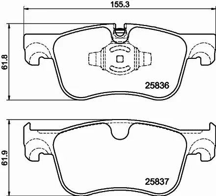 HELLA PAGID KLOCKI HAMULCOWE 8DB 355 041-091 