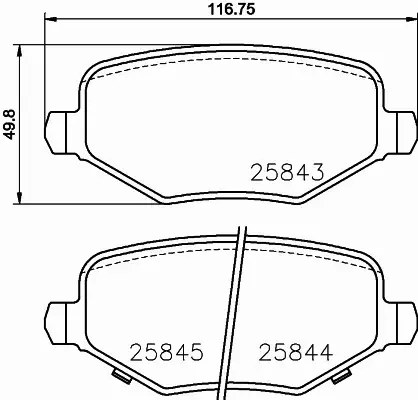 HELLA PAGID KLOCKI HAMULCOWE 8DB 355 024-811 