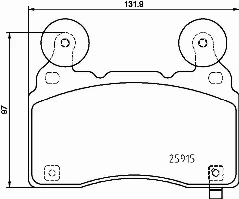 HELLA KLOCKI HAMULCOWE 8DB 355 039-481 