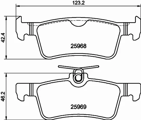 HELLA PAGID KLOCKI HAMULCOWE 8DB 355 021-701 