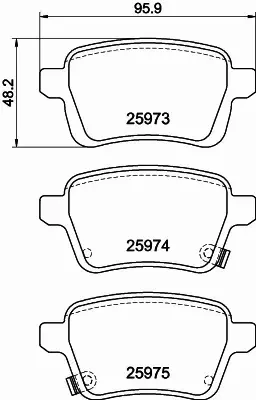 HELLA PAGID KLOCKI HAMULCOWE 8DB 355 021-441 