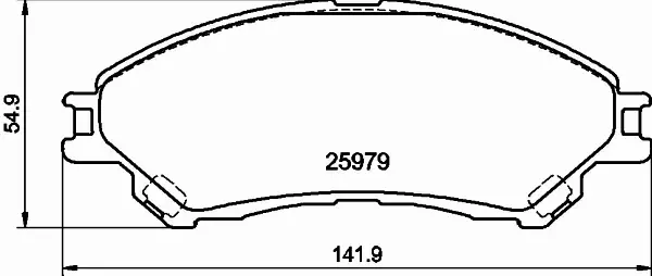 HELLA PAGID KLOCKI HAMULCOWE 8DB 355 021-461 