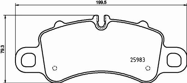 HELLA PAGID KLOCKI HAMULCOWE 8DB 355 025-601 