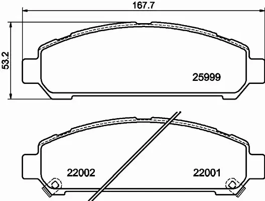 HELLA PAGID KLOCKI HAMULCOWE 8DB 355 021-821 