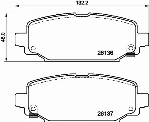 HELLA PAGID KLOCKI HAMULCOWE 8DB 355 040-251 