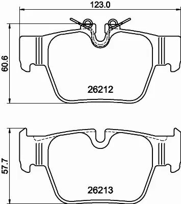 HELLA PAGID KLOCKI HAMULCOWE 8DB 355 040-581 