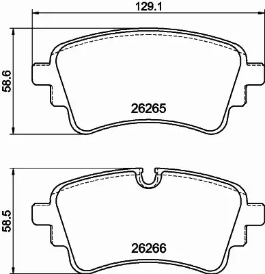 HELLA PAGID KLOCKI HAMULCOWE 8DB 355 040-961 