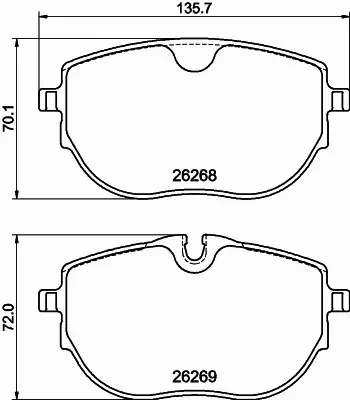 HELLA PAGID KLOCKI HAMULCOWE 8DB 355 040-921 