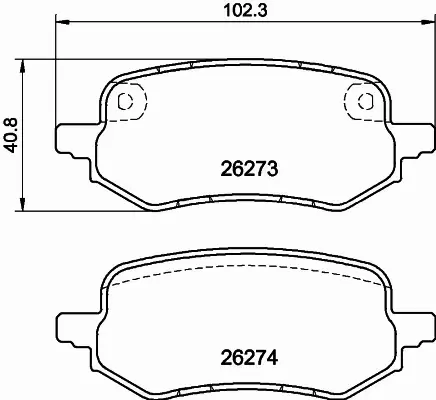 HELLA PAGID KLOCKI HAMULCOWE 8DB 355 040-931 